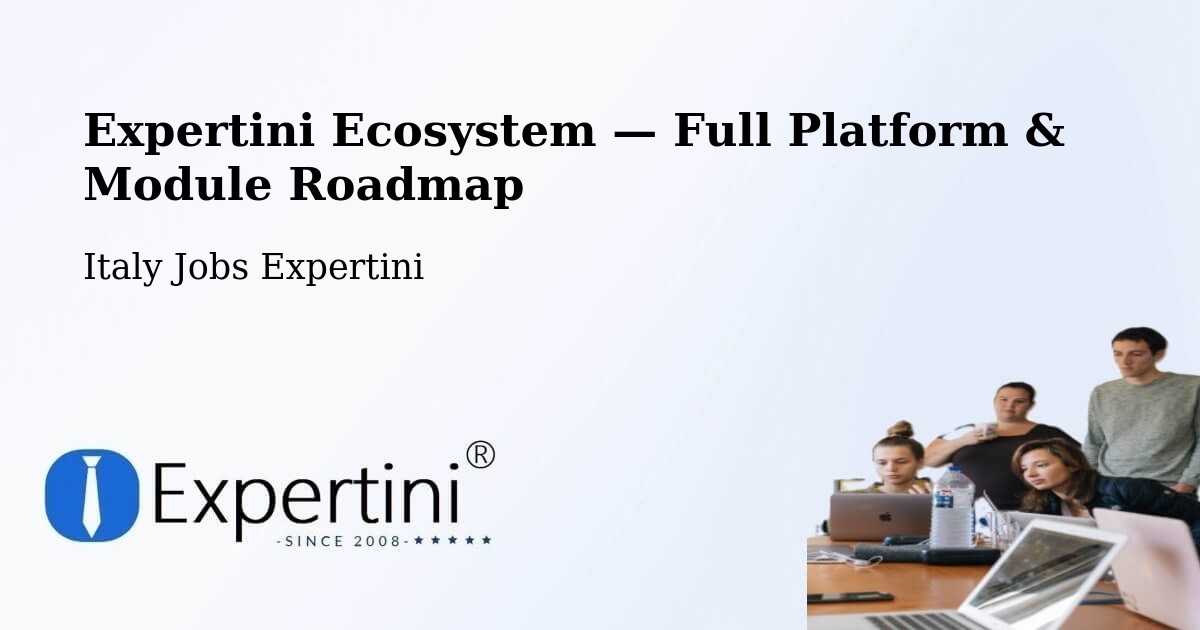 Expertini Ecosystem — Full Platform & Module Roadmap – Stio
